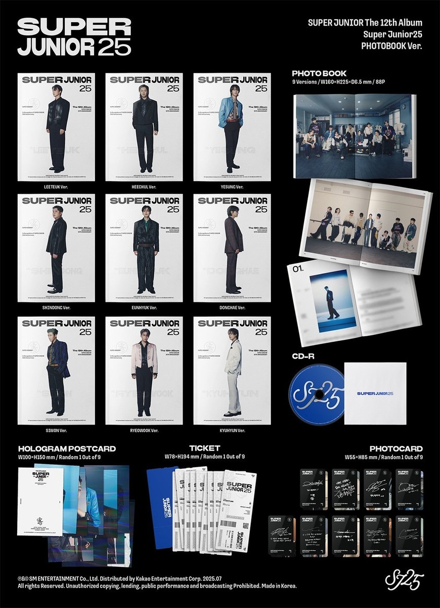 SUPER JUNIOR SUPER JUNIOR25 12th Album PHOTO BOOK Ver/CD+