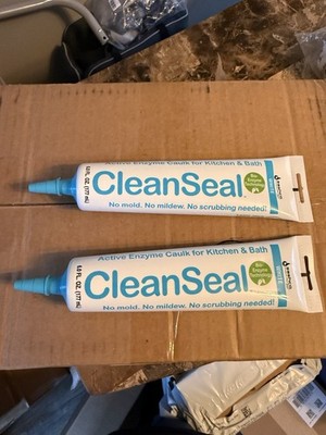 Sashco CleanSeal Active Enzyme Caulk for Kitchen & Bath 2- PACK