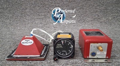 Used Bonzer Radar Altimeter Mark-10 System, p/n 104-0112-00, 104-0113-00, AI-74