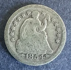 1854-O Seated Liberty Half Dime w/ Stars -- G Good - No Reserve