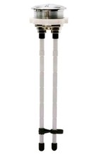HOUSLER Extra Long Bathroom Toilet Dual Flush Button Replacement   Chrome
