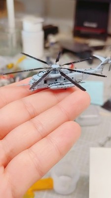1/350 US CH-53 Sea Stallion helicopter painted finished model