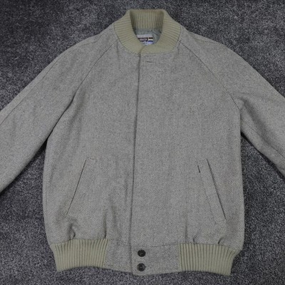 Levi's Tweed Bomberjacke Grau Größe L Vintage Herren 1980