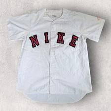 Vintage 80s Nike Air Jordan Flight Baseball Jersey Size Medium Rare Flaws