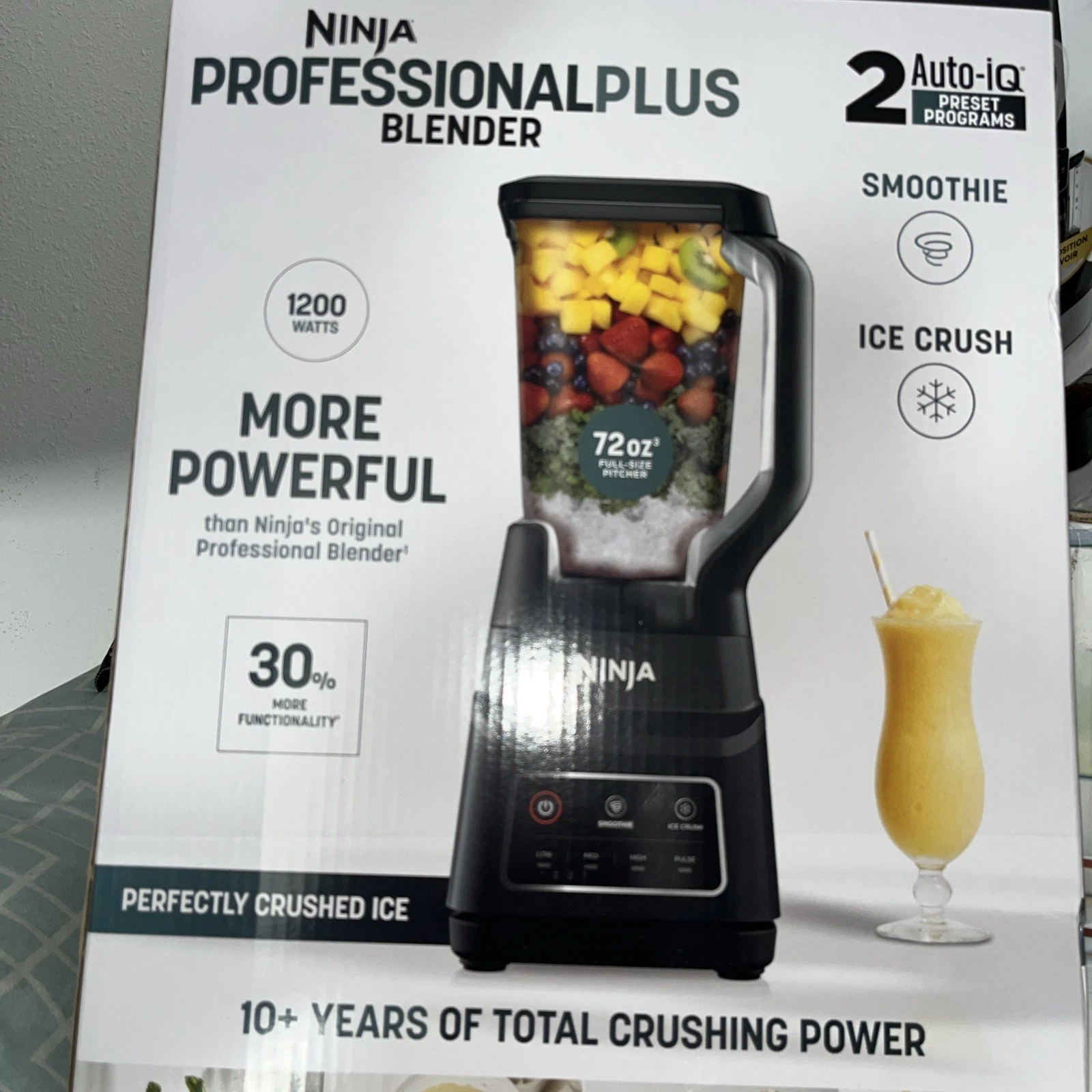 NEW NINJA Professional Plus Blender ~ 1200 Watts / 72 oz ~ with Auto-iQ ~ BN700