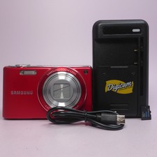 Samsung Digital Camera PL221 16.1MP Red Tested Full Working Set