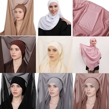 Womens Head Wraps Cosplay Chiffon Scarf Party Headscarf Smooth Headcover New