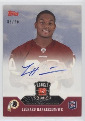 2011 Topps Rookie Premiere 85/90 Leonard Hankerson #RP-LH Auto RC 0o9