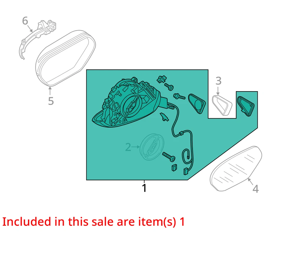 AUDI RS7 2014-2017 OEM CONJUNTO DE ESPEJO RETROVISOR PUERTA DELANTERA IZQUIERDA CON PLEGADO ELÉCTRICO PLATEADO Foto 3 de 4