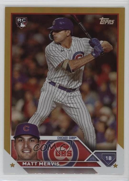 2023 Topps Update Gold Foil Matt Mervis #US42 Rookie RC 0a3