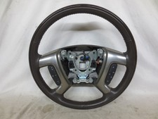 07-14 Gmc Sierra Denali Steering Wheel Brown Leather 024 01 23 26