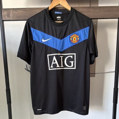 Manchester United 09/10 Rooney #10 Soccer Jersey Black Blue