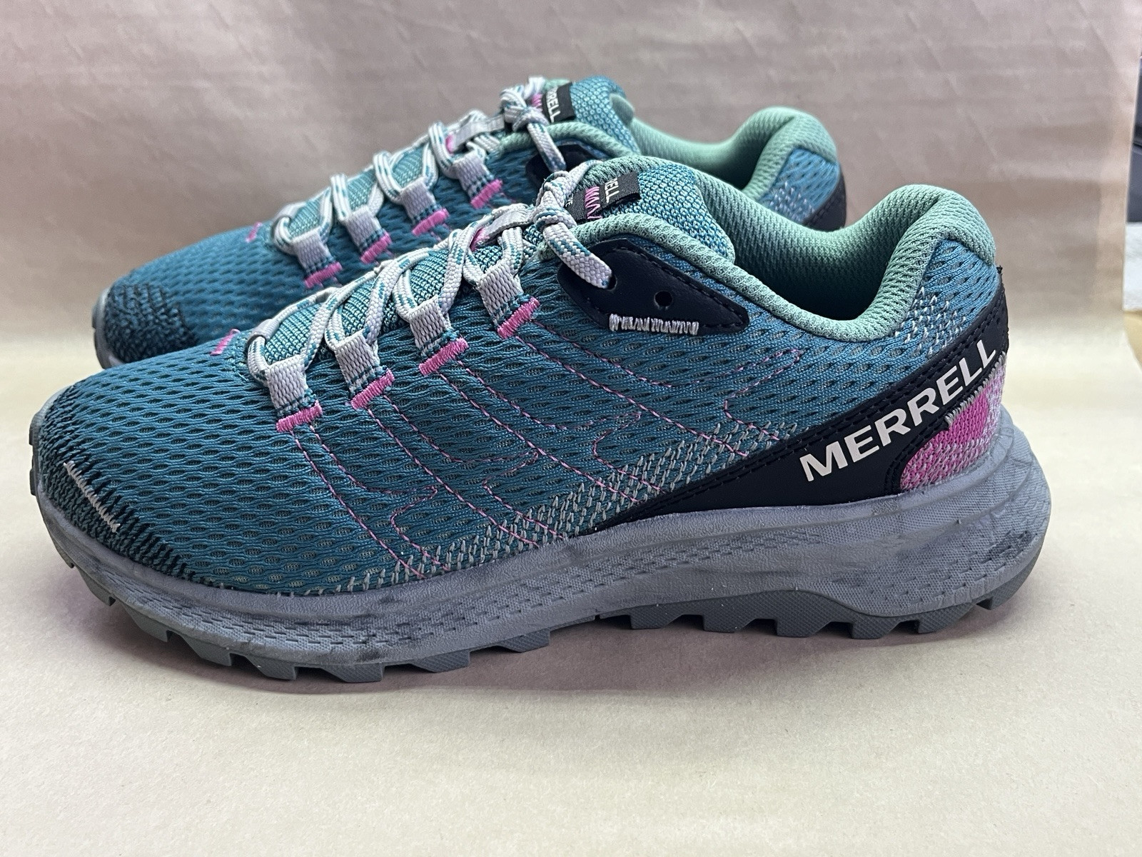 Merrell FLY STRIKE modello JO67620 Gore Tex blu lago giada donna taglia 5 US