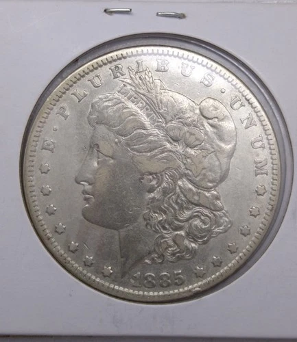 1885 p Morgan, AU, Nice Details, Bright
