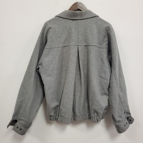 Vintage Pendleton Mens Wool Flight Bomber Jacket Size L Gray Workwear Utility - Picture 2 of 11