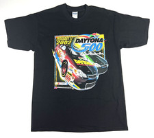 VTG 2002 Y2K Daytona 500 Nascar Winston Cup Series Tour T Shirt Black Mens L New
