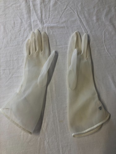 Guantes Finos Transparentes Blanco Mujer Elegante TALLA XS G035 - Imagen 9 de 13