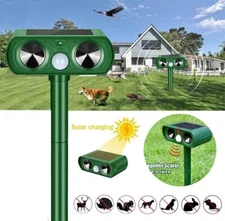 For Wildlife repellent Solar Ultrasonic Animal Repellent Dog Cat Deer Raccoon
