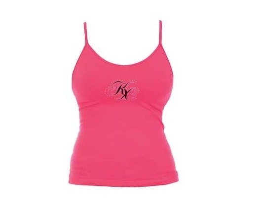 pink spaghetti strap shirt