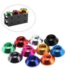M4 M5 M6 Inner Hexagonal Aluminum Cone Cup Head Washer Gasket Anodized Aluminum