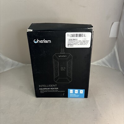 CHERLAM Aquarium Heater, Digital Display Submersible Aquarium Heater,50W Heater 
