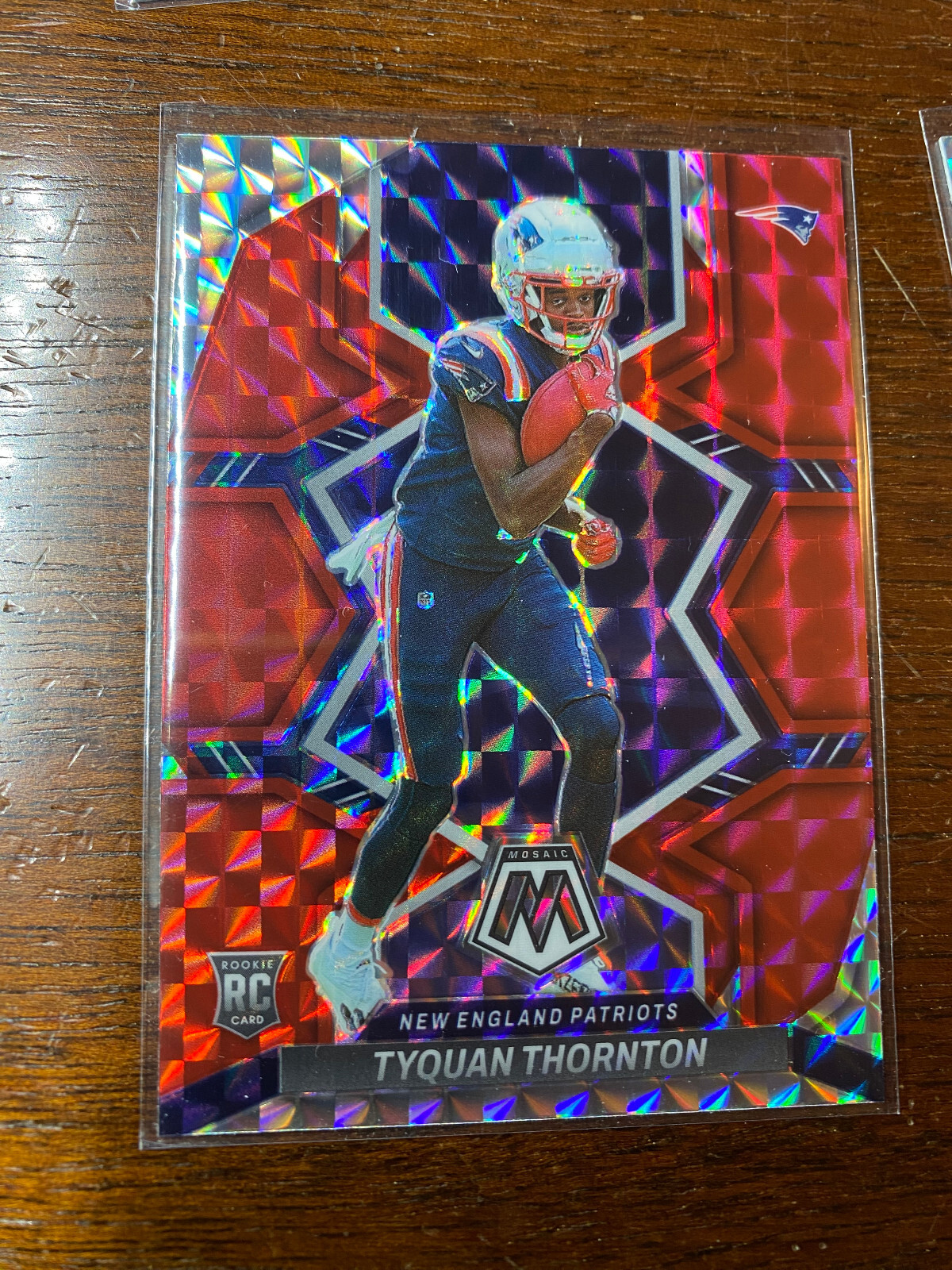 2022 Panini Mosaic RED Tyquan Thornton New England Patriots RC #336
