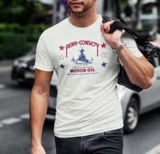 ON SALE: Cool Vintage PENN CONVOY Oil Can Graphic Silk Screened T-Shirt *NEW*