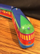 Schylling FAO Schwarz Express Streamliner Wind-Up Tin Train Works Runs