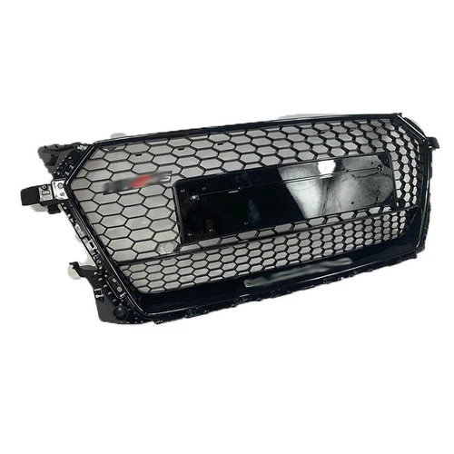 For Audi TT 2015 - 2018 TTS TTRS Style Front Bumper Grille Gloss Black Honeycomb - Foto 3 di 4