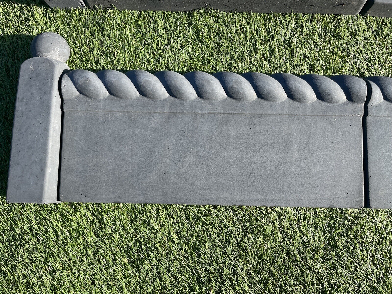 Rope Barely Twist Victorian Edging Patio Slab ,Grave Side ,Concrete