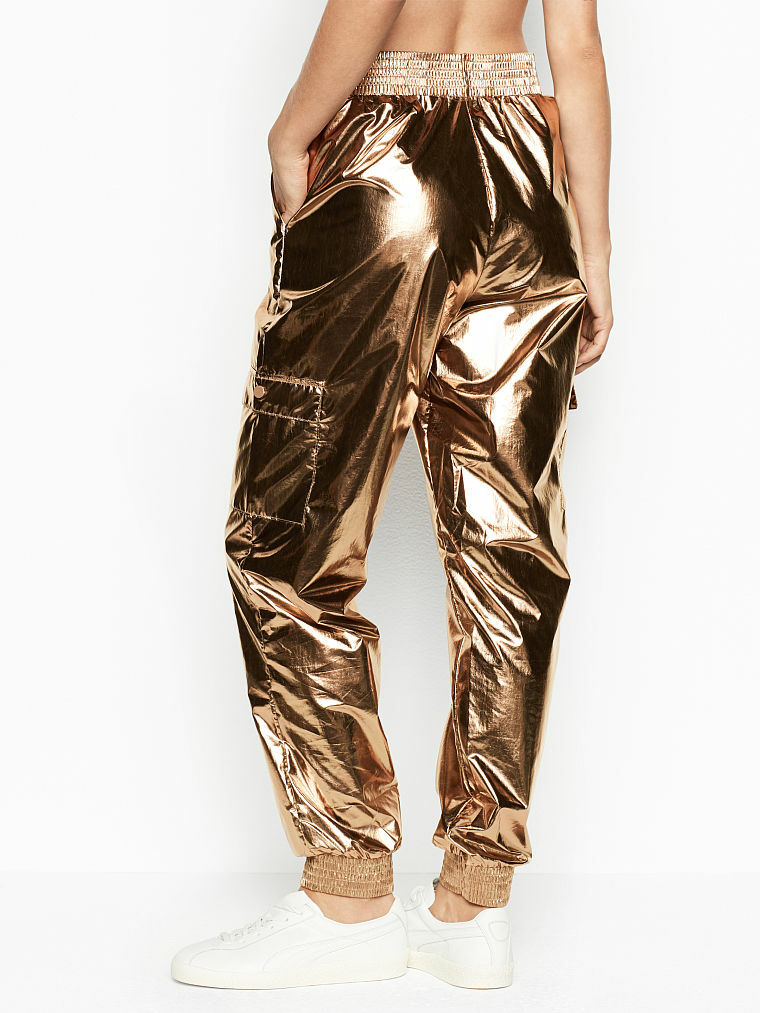 Victorias Secret VSX SPORT SHINE JOGGER Pants PARACHUTE NWT
