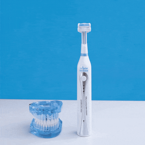 Triple Bristle Duo 3-sided Sonic Electric Toothbrush 2 Brushes & Dual Charging - Picture 7 of 7