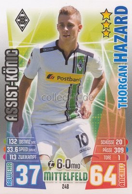 Match Attax 15/16 - 248 - Thorgan HAZARD - Assist-König