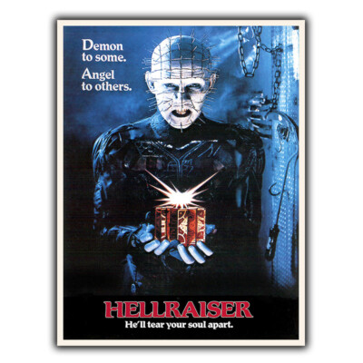 Hellraiser SIGN METAL WALL PLAQUE 80's Horror Cinema Room Man