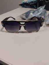 7x sonnenbrille NEU braun verlauf gold bling pilotenbrille herren damen brille