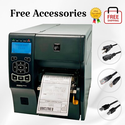 FULLY TESTED Zebra ZT410 DT/TT Label Printer 300 dpi Peeler Rewinder USB BT LAN