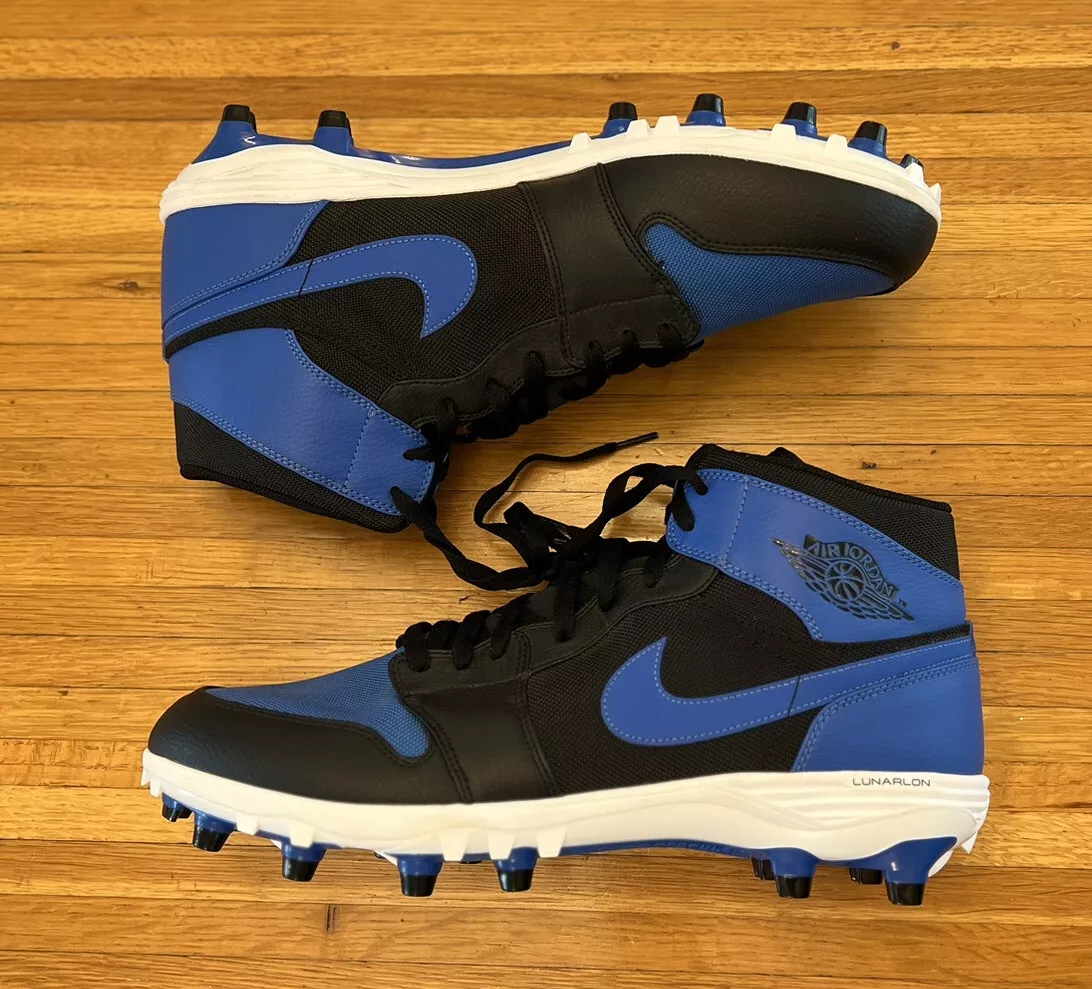 Jordan football top cleats blue