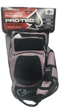 Pro-Tec Spade Series PINK Action Sports Pad Set Knee, Wrist, Elbow Ages 8+, NEW
