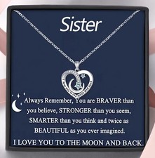 To My Sister Necklace Gift For Sister Chistmas Gift For Sister Birthday Gift