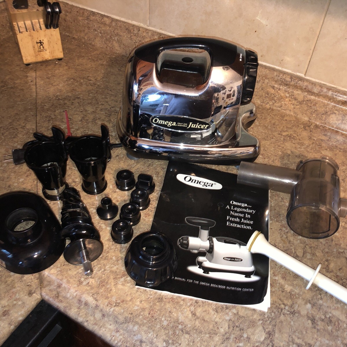Omega Model 8006 Low Speed Masticating Juicer Nutrition System Omega Model 8006 Low Speed Masticating Juicer Nutrition System