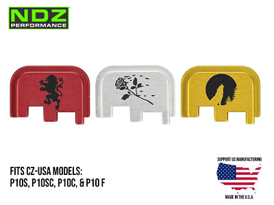 NDZ CZ P10C P-10F P10SC P-10S Slide Cover Back Plate Aluminum