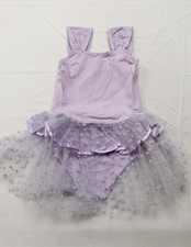 Arshiner Girl's Leotard Sparkle Heart Tutu Ballet Dress EJ2 Purple Size 14 NWT