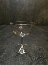antique small champagne saucer  3 1/4 "
