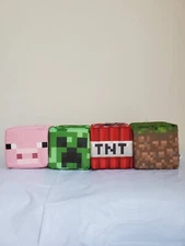 Minecraft TNT Creeper Grass Pig Plush Cubes 5" Stuffed Toys Mojang Video Game