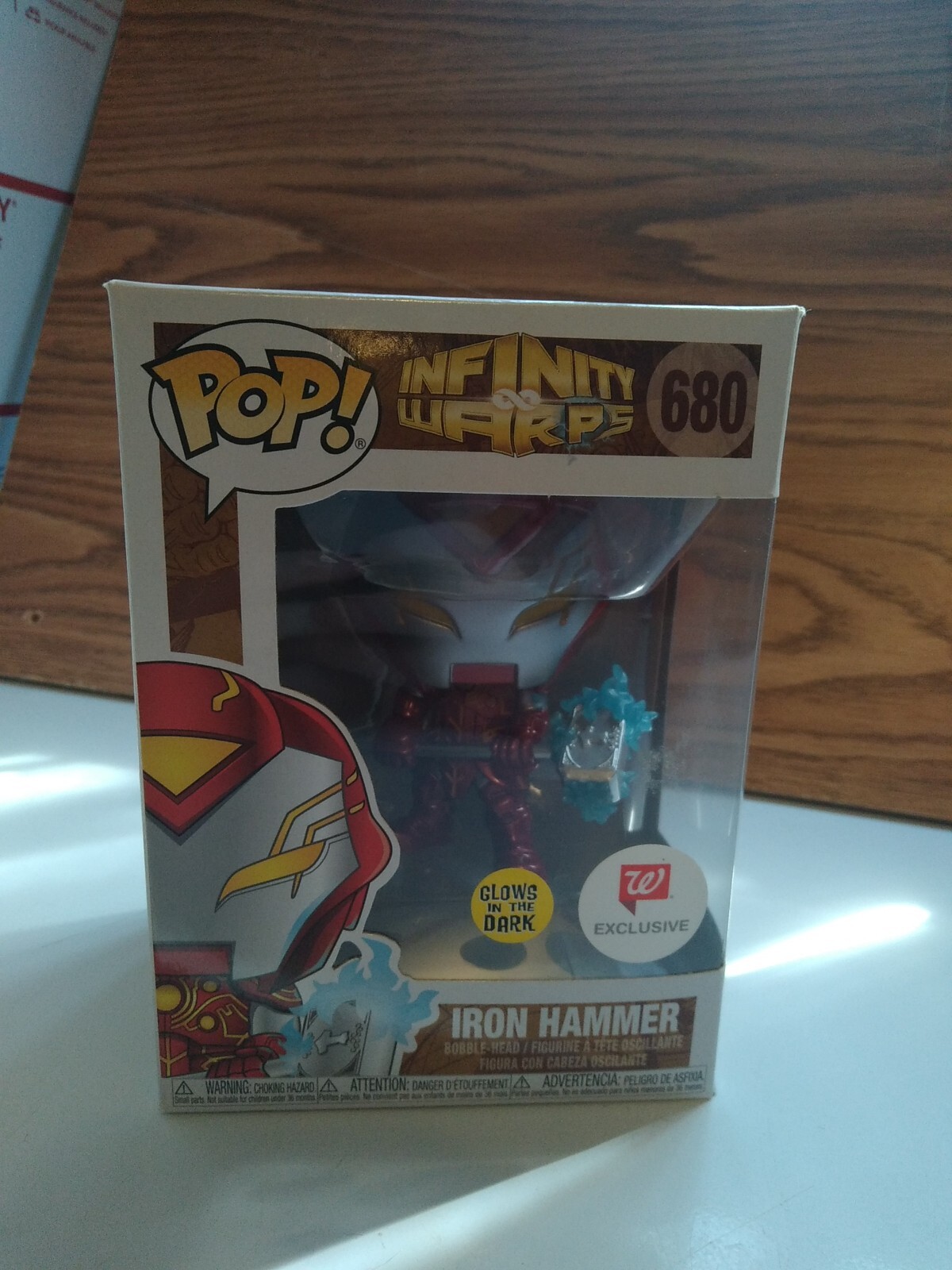 Walgreens Exclusive Funko Pop Infinity Warps Iron Hammer #680 Glow In Dark
