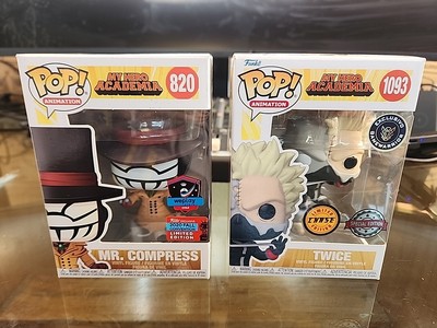Funko Pop Anime Bundle Mr Compress 820 + Twice 1093 Chase