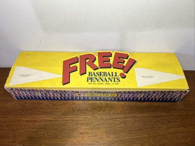 Vintage Baskin Robbins 31 Flavors MLB Felt Pennant Store Display Baseball - READ