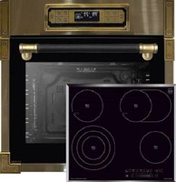 Kaiser Eh 6726 Ad Retro Einbaubackofen + Kct 6715 F Glaskeramik Kochfeld