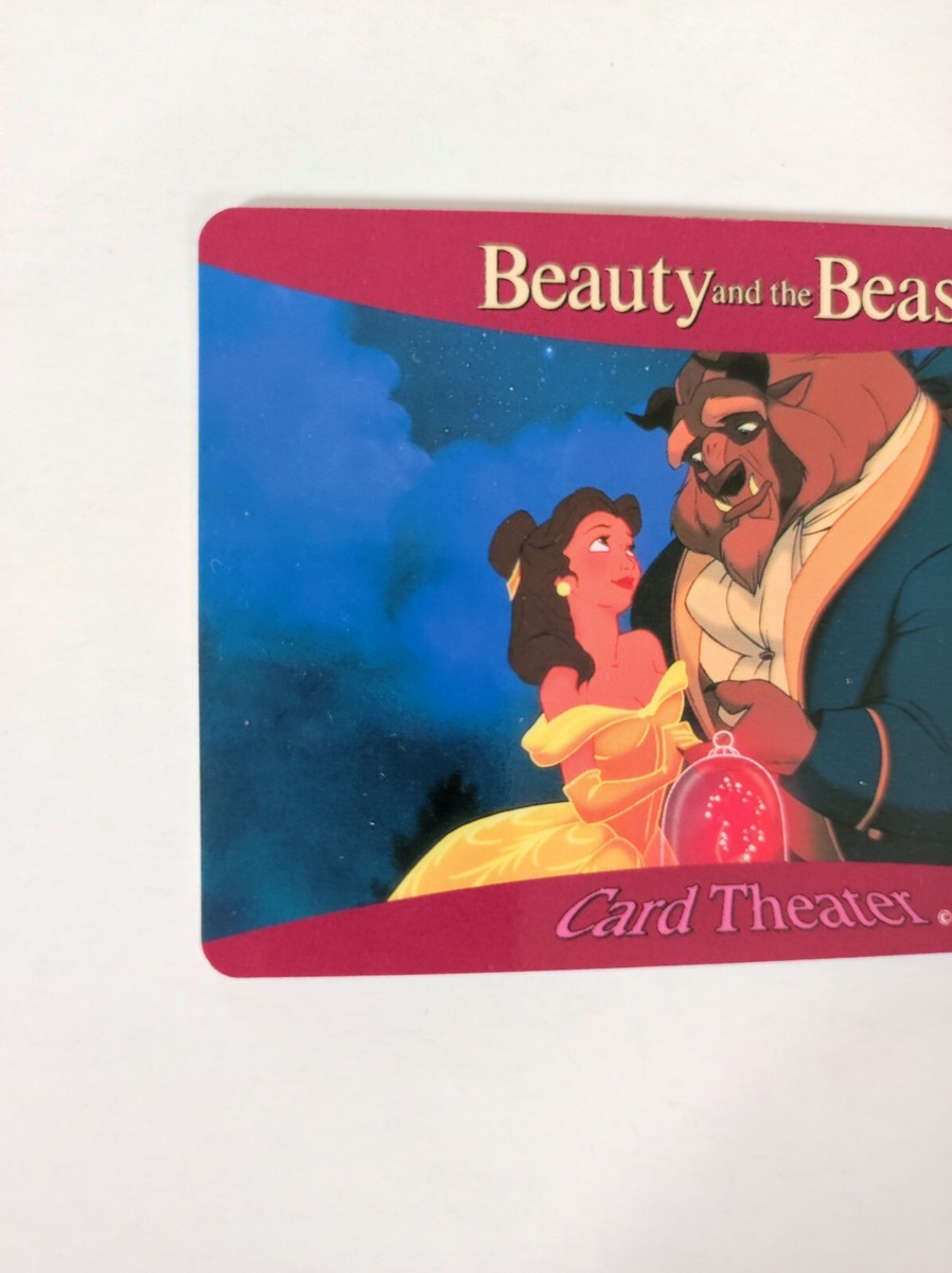 Disney's Beauty And The Beast Vintage Card No.9 Very Rare SEGA
