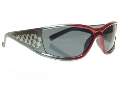 Gafas de sol deportivas Sunbelt Kidz Optix 066K niños grandes con bandera a cuadros - Imagen 12 de 16